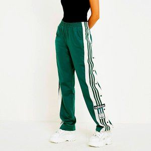 adidas Originals Adibreak 3-Stripe Green Popper Track Pants